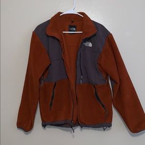 Burnt orange north face jacket